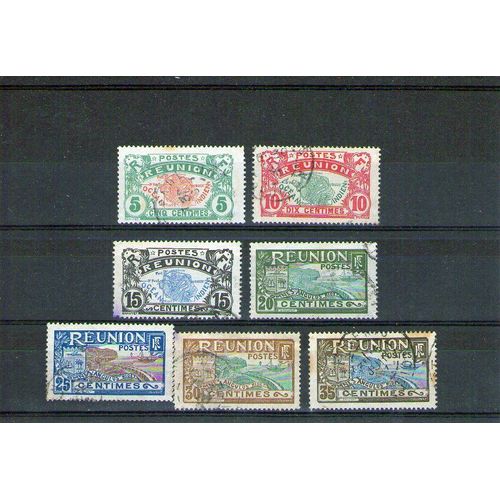 1907/1917 - Numéro 59 À 65 - Carte De L'ile Et Rade De St Denis
