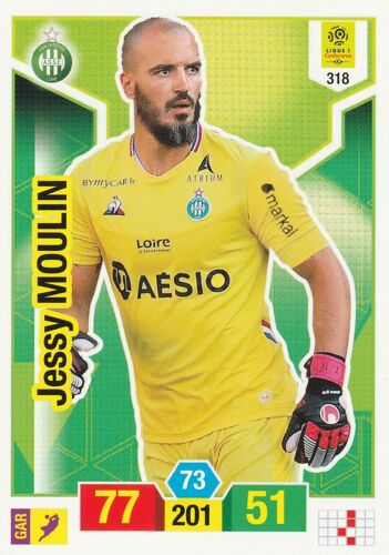 Carte Panini Foot - Adrenalyn Xl 2019 / 2020 - 318 - Jessy Moulin - Saint Etienne