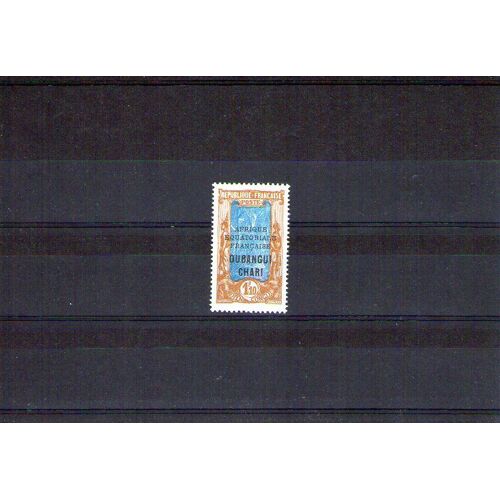 1927 - Numéro 79 - France Colonies, Oubangui, Timbre Du Congo De 1907/1917 Surchargé, Trace De Charniere