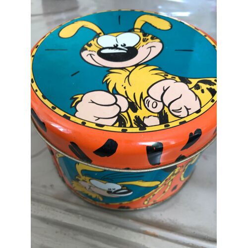 Boîte Métal Vide Avec Couvercle Marsupilami - Disney - Tropico Diffusion - 10,5x15 Cm