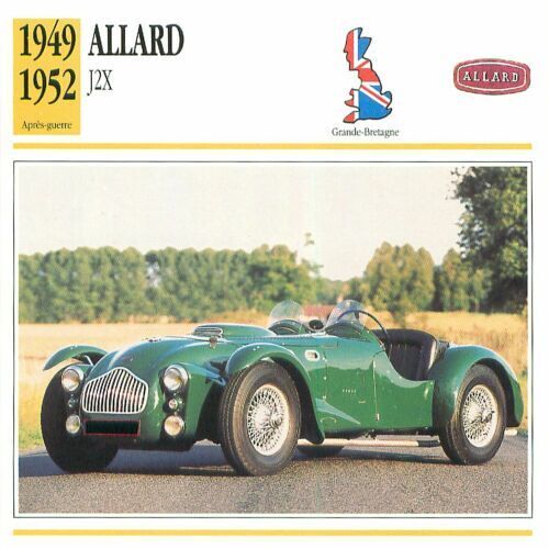 Fiche Atlas Voiture Allard J2x