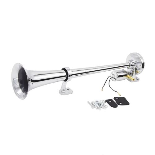Kit De Compresseur De Klaxon D'air Pour Voiture Et Camion, Trompette Simple De 18 Pouces, 150db, 12/24v