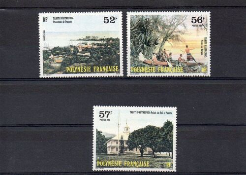 Polynésie Francaise - 1986 - N° 256 À 258 - 3 Valeurs - Tahiti D'autrefois