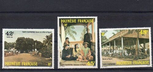 Polynésie Francaise - 1985 - N° 233 À 235 - 3 Valeurs - Tahiti D'autrefois