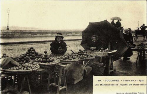 Toulouse - Les Marchandes De Fruits Du Pont Neuf - Réédition D'une Cpa - 1er Choix - Ref 020 766