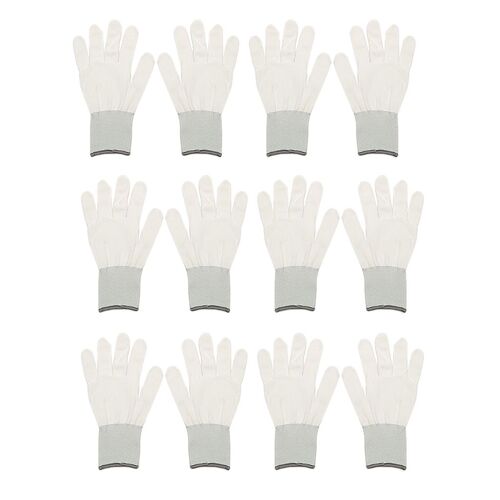 Gants D'emballage En Coton | Film Autocollant Pour La Réparation Et L'entretien Des Voitures, 6 Paires Outil De Location Pour La Voiture