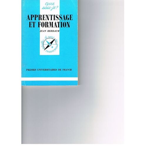 Apprentissage Et Formation