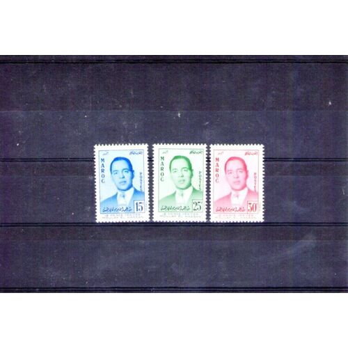 1957 - Numéro 377 À 379 - Maroc Independant