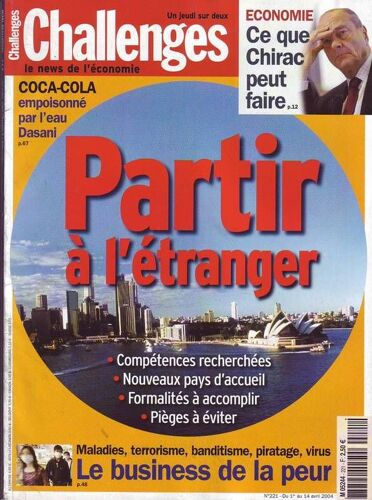 Challenges N° 221 : Partir À L'étranger - Compétences, Formalités, Pièges