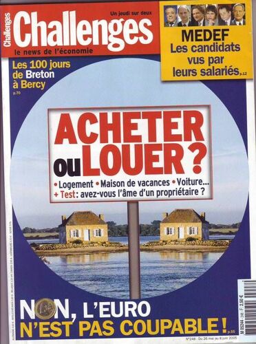 Challenges  N° 248 : Acheter Ou Louer?- Non L'euro N'est Pas Coupable