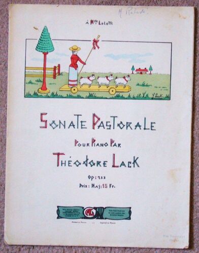 Sonate Pastorale Pour Piano Par Théodore Lack Op.253