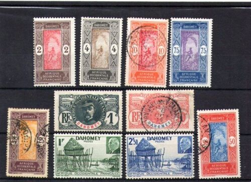 1906 - Numéro 18,22,44,45,47,56,63,74,149,150 - Colonies Française, Dahomey