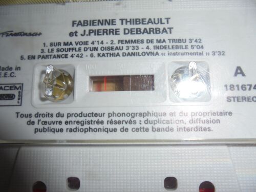 Cassette Audio Fabienne Thibeault Et J.Pierre Debarbat