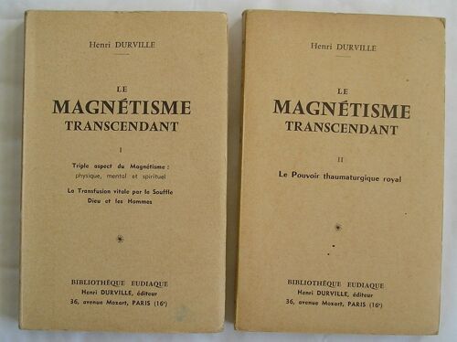 Le Magnétisme Transcendant, I Et Ii; 2 Volumes. Bibliothèque Eudiaque