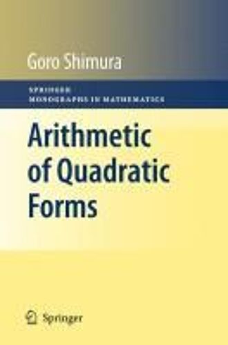Arithmetic Of Quadratic Forms
