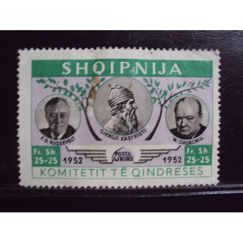 Albanie...Shqipnija..F.D.Roosevelt-W.Churchill..1952.(Vert)
