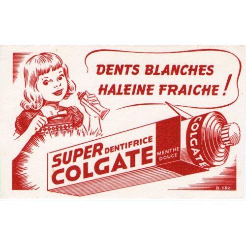 Colgate, Super Dentifrice (D.182) 16,5 X 10,5 Cm