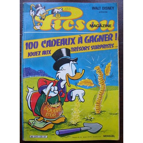 Picsou Magazine  N° 130 : 100 Cadeaux A Gagner