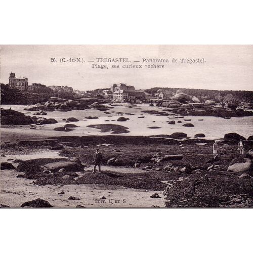 Tregastel - Panorama - Plage, Ses Curieux Rochers - Neuve - Ref 020 185