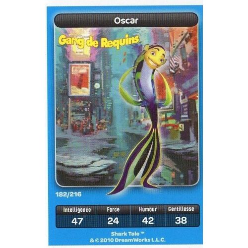 Gang De Requin : Oscar N° 182 - Carte Carrefour Dreamworks