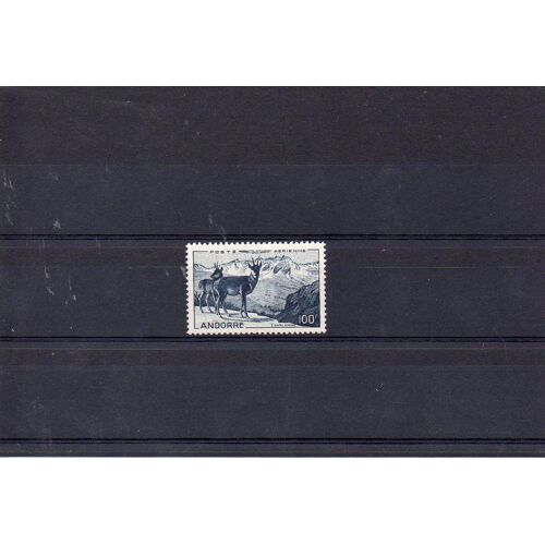 Andorre - Francais - 1950 - N° 1 - Isards Et Chaine De L'alt Del Grio