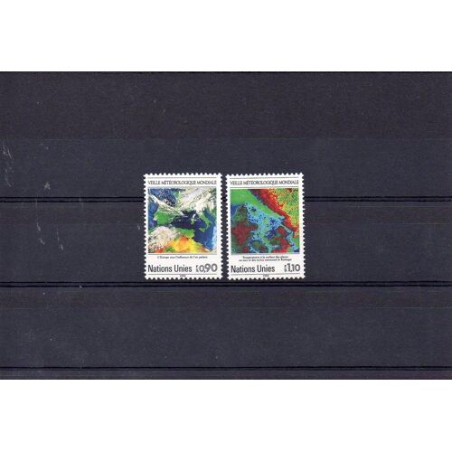 Nations Unies - Genève - 1989 - N° 176 Et 177 - Veille Météorologique