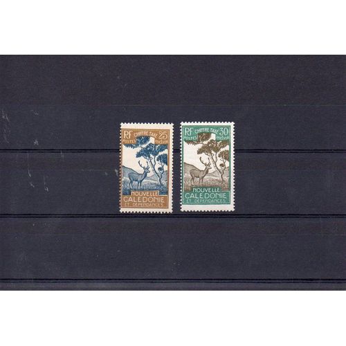 Nouvelle Calédonie - 1928 - N° 32 Et 33 - Cerf Et Niaouli