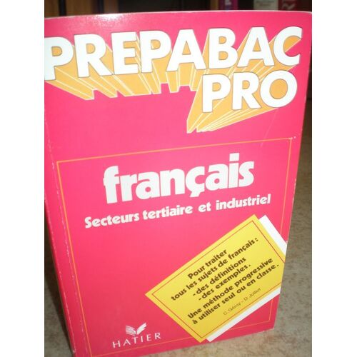 Français - Secteurs Tertiaire Et Industriel