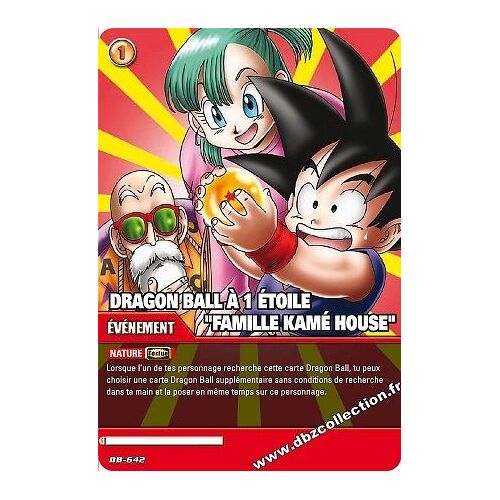 Db-642 Dragon Ball À 1 Étoile " Famille Kamé House "  Série 4 Puissance  Vf