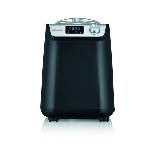 severin - turbine à glace 2en1 1.2l 135w noir/inox - ez7407