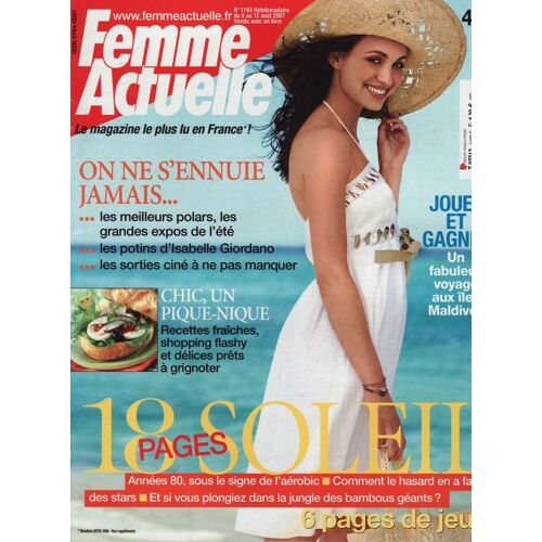 Femme Actuelle / 06-08-2007  N° 1193 : Rose (1,5p)