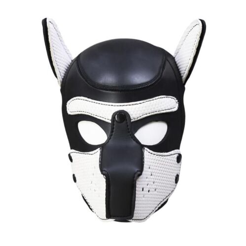 Masques De Fête Pour Chiot, Cagoule Blanche Pour Chien, Queue Sm, Rembourré, En Néoprène, Doux, Pour Esclave, Jeux De Rôle, Jouets Sexuels Pour Couple, Nouvelle Collection