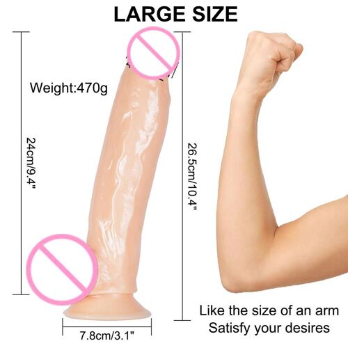 Godemichet En Silicone Transparent Pour Femme, Grand Pénis, Masseur De Point G, Jouet Sexuel De Masturbation Pour Adulte, Cadeau Parfait Pour Vous-Même