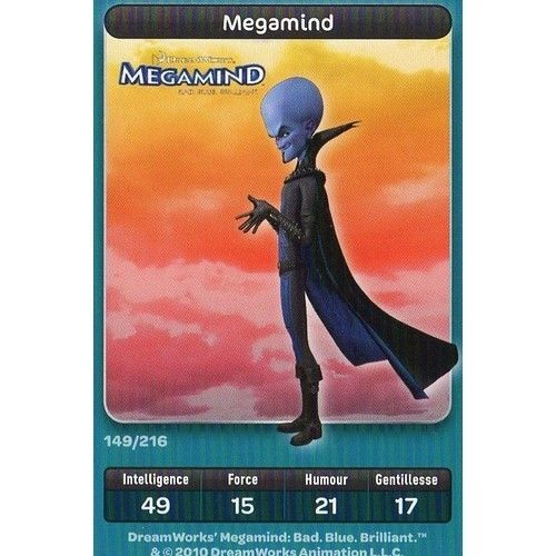 Megamind - Carte À Jouer N°149 Sur 216 - Carrefour Dreamworks