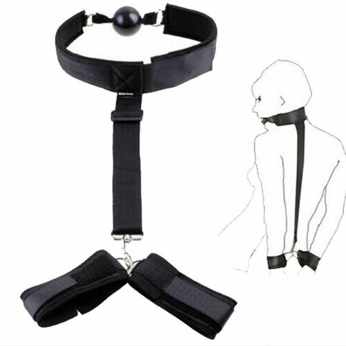 Jouets Sexuels Pour Couple, Sangles Bdsm, Col, Menottes Au Dos, Bouchon De Perle, Flirt, Super Cadeau Parfait