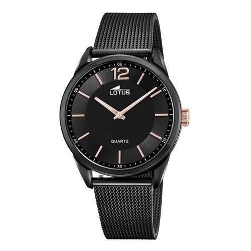 Montre Lotus Smart Casual Acier Milanais Noir