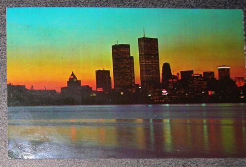 Carte Postale Écrite Twilight Skyline Toronto Ontario Canada