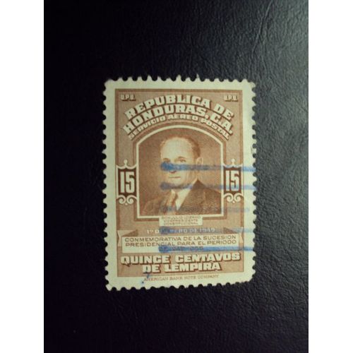 Honduras...15.Républica De Honduras..Don Julio Lozano..Président (1949-1955) Oblitéré