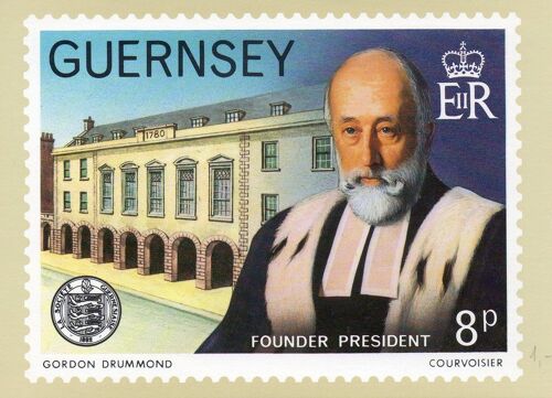 Founder President - Guernsey Post Office Stamp Card - Ref. 011 137