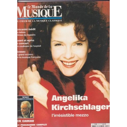 Le Monde De La Musique N° 270 : Angelika Kirchschlager, L'irrésistible Mezzo