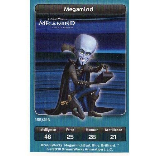 Megamind - Carte À Jouer N° 155 Sur 216 - Carrefour Dreamworks