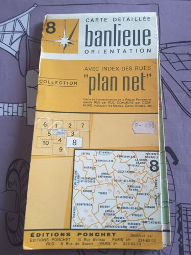 Carte Détaillée Banlieue Orientation Numéro 8