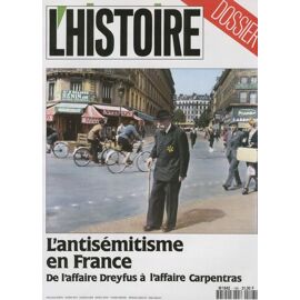 L'histoire  N° 148 : L'antisémitisme En France - De L'affaire Dreyfus À L'affaire Carpentras