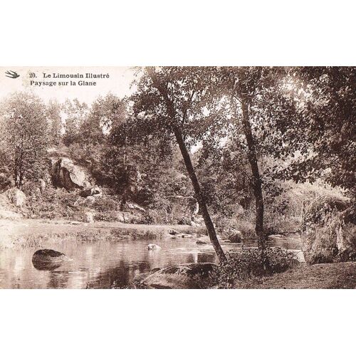 Carte Postale Ancienne, France, Haute Vienne ( 87 ), Paysage Sur La Glane