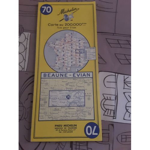 Carte Routière Beaune Evian Numéro 70