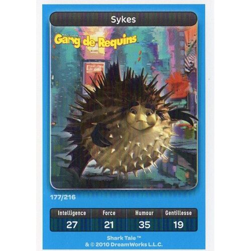 Gang De Requins : Sykes N° 177 - Collection Dreamworks - Carrefour