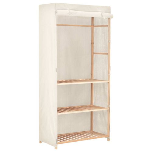 Vidaxl Garde-Robe À 3 Niveaux 79 X 40 X 170 Cm