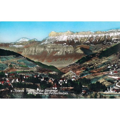 Carte Postale Ancienne, France, Isère ( 38 ), Theys, Vue Générale Et Le Plateau Des Petites Roches