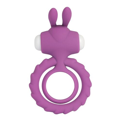 Anneau De Pénis En Silicone Pour Homme, Jouet Sexuel Pour Adulte, Double Anneau Vibrant En Forme De Lapin, Retarde L'éjaculation