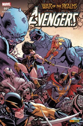 [ War Of The Realms ] Avengers # 001 / 1 ( 2 Janvier 2020 ) : " La Crise Des Dix Royaumes " ( Avengers - Thor - Iron Man - Wolverine & Captain America - Captain America )